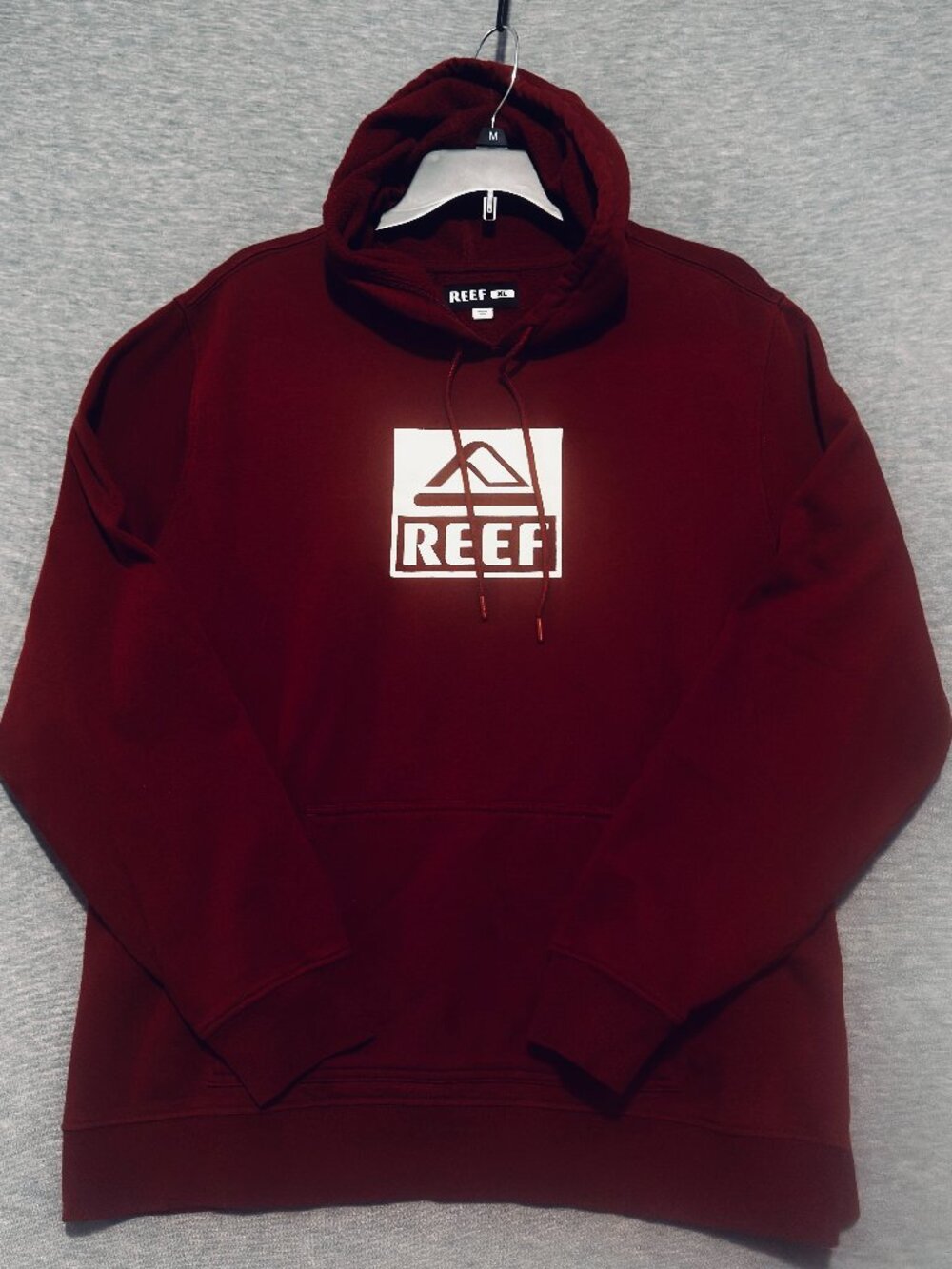 Reef Fleece Hoodie Mens XL Legacy Madder Burgundy Red Surf Ocean